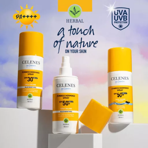 CELENES By Sweden fényvédő spray SPF50 arcra és testre minden bőrtípusra