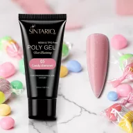 Sintario Polygél Candy Shimmer – tompított mályva-rózsaszín árnyalat finom csillámmal, 30ml