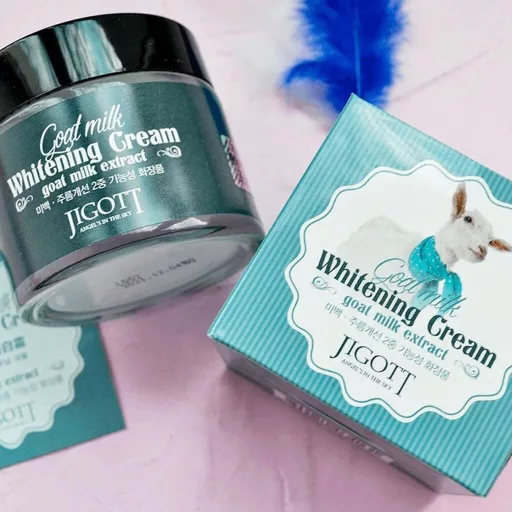 JIGOTT Kecsketejes Világosító Arckrém – Goat Milk