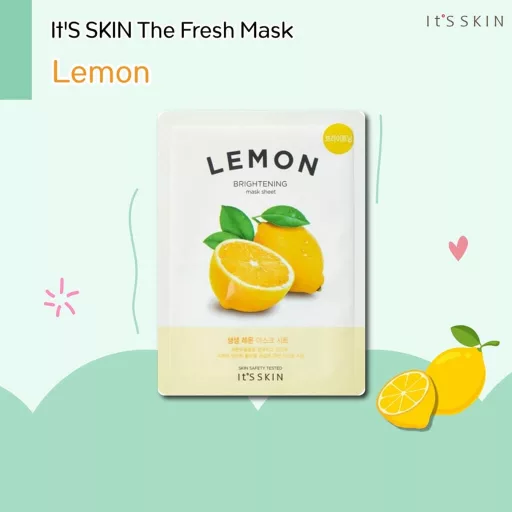 It’s Skin The Fresh citromos fátyolmaszk C-vitaminnal ragyogásfokozásra és hidratálásra