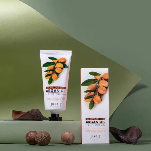 Jigott Real Moisture kézkrém – argán olajos tápláló kézápoló