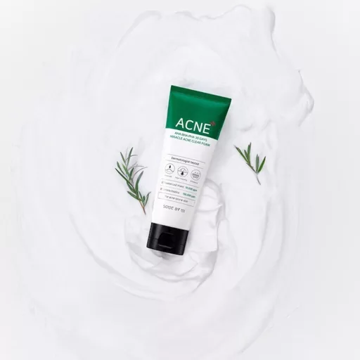 SOME BY MI – AHA-BHA-PHA Clear Foam Arctisztító – vegán, gyengéd hámlasztó hab pattanásos bőrre