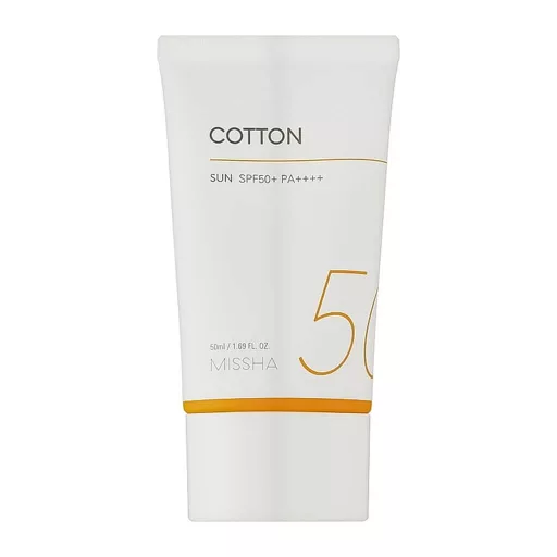 MISSHA Cotton Sun mattító fényvédő SPF50+ PA++++ zsíros és kombinált bőrre