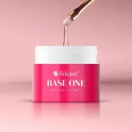 Silcare Base One Cover építőzselé 100g – természetes rózsaszín building gel
