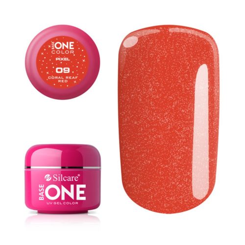 Silcare Base One Pixel, Coral Reaf Red 09#