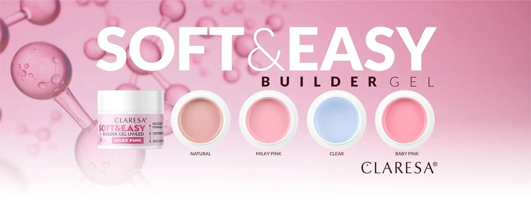 Claresa Soft&Easy építőzselé 5 színben