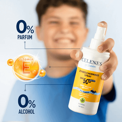 CELENES By Sweden fényvédő spray SPF50 arcra és testre minden bőrtípusra