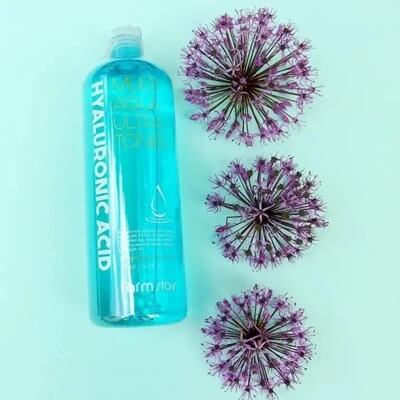 FarmStay Hyaluronsavas hidratáló arctoner – Super Aqua Toner, 5-féle hialuronsavval, niacinamiddal