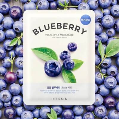 It’s Skin The Fresh áfonyás fátyolmaszk antioxidánsokkal hidratálásra és ragyogásra