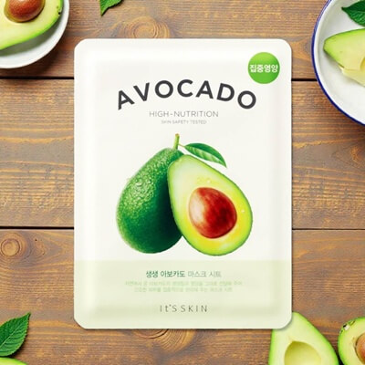 It’s Skin The Fresh avokádós fátyolmaszk tápláló hidratálásra száraz bőrre