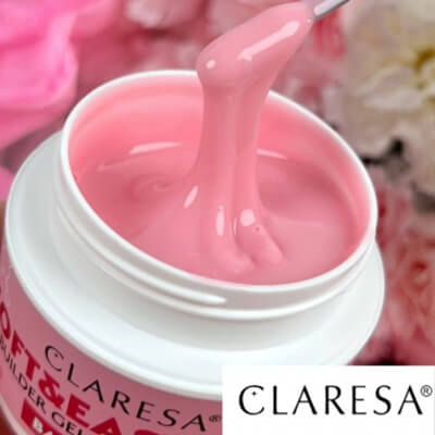Claresa Soft&Easy Builder zselé Baby Pink – professzionális körömépítéshez
