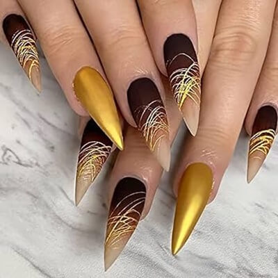 Clavier Spider Gél - Arany körömdíszítő zselé precíz vonalakhoz és elegáns körömdíszítéshez