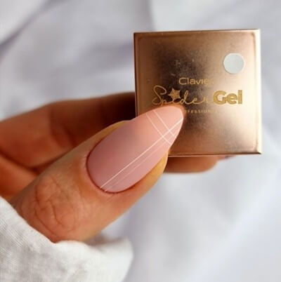 Clavier Spider Gél fehér színben – vékony vonalakhoz és körömdíszítéshez