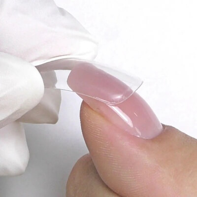 Dual Formy (Reverse) tip POLYgel-hez – 100 db újrahasználható köröm tip