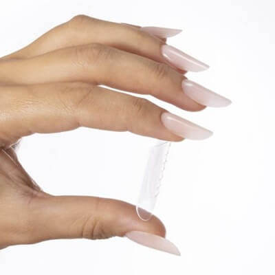 Dual Formy (Reverse) tip POLYgel-hez – 100 db újrahasználható köröm tip