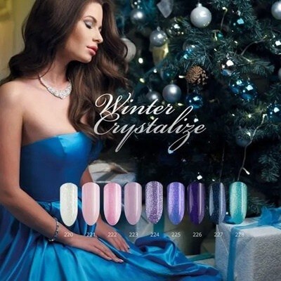 MollyLac géllakk Birthday Girl Nr. 224 – halvány lila pelyhes csillogással