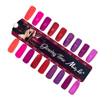 MollyLac Géllakk Complicated Nr. 236 – finoman csillámos, tartós árnyalat