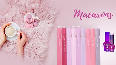MollyLac Grey Poppy Nr. 478 géllakk – elegáns világosszürke csillámos árnyalat