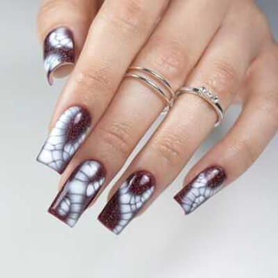 MollyLac Géllakk - Her Eyes Nr. 626 - bordó holografikus csillámos árnyalat