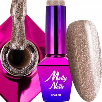 MollyLac Géllakk - Moscato Fizz Nr. 385 csillámos esküvői géllakk