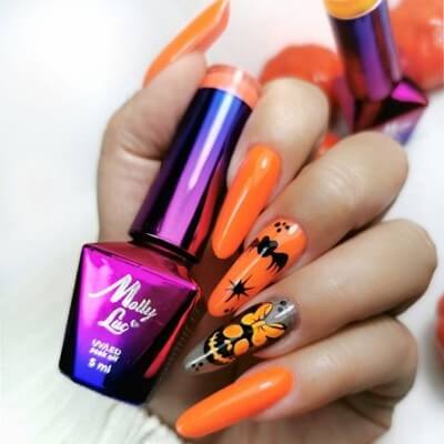 MollyLac Géllakk - Naranja Nr. 133 élénk narancssárga árnyalat