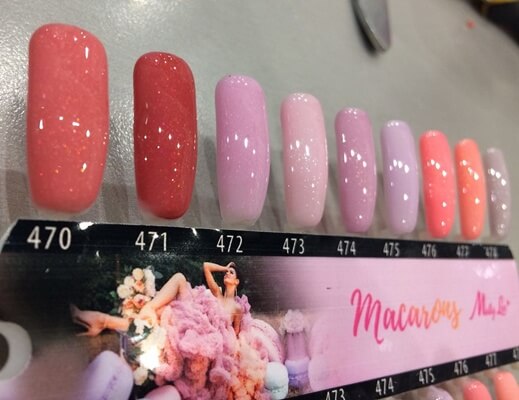 MollyLac Géllakk - Rici Lychee Nr. 470 - csillámos sötét rózsaszín árnyalat