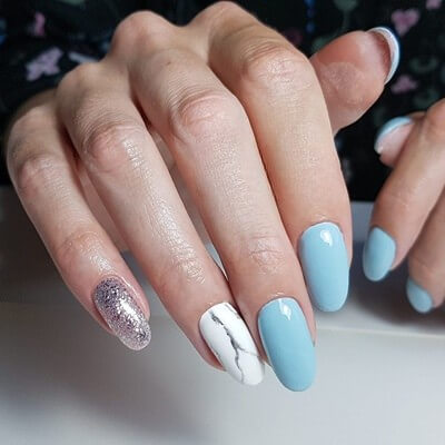 MollyLac Summer breeze Nr. 104 világoskék géllakk elegáns nyári árnyalatban