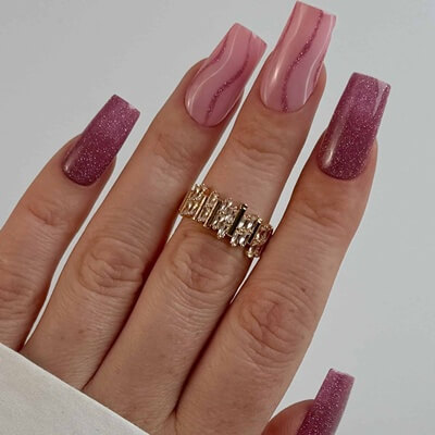 NailSology® Princess Pink Nr. 122 rózsaszín reflektív géllakk – romantikus csillogás