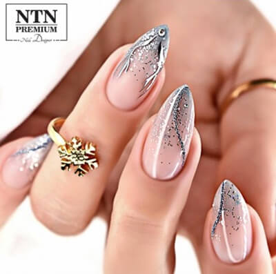 NTN Premium UV/LED 154# HEMA Free csillámos géllakk gyémántfényű csillogással