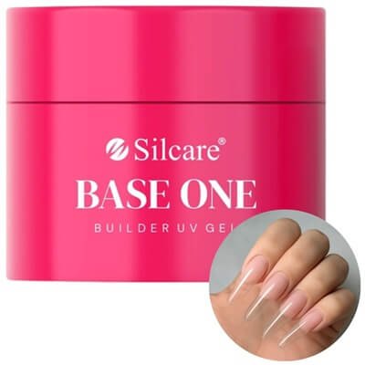 Silcare Base One építőzselé – Clear 50g, profi körömépítéshez