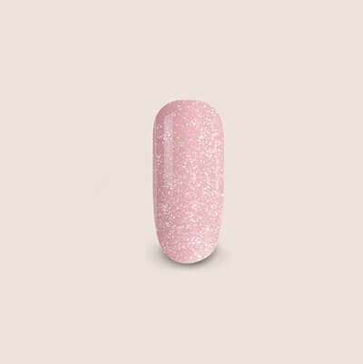 Silcare Base One Misty Rose csillámos építőzselé – rózsaszín UV zselé csillámokkal