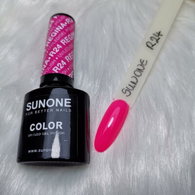 Sunone Géllakk R24 Regina – tartós, barbie rózsaszín géllakk elegáns üvegben