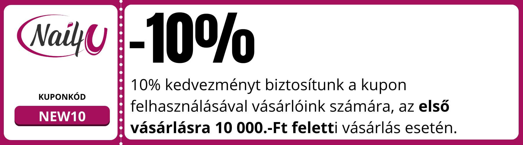 Kedvezményes kuponkód az első vásárlásra 