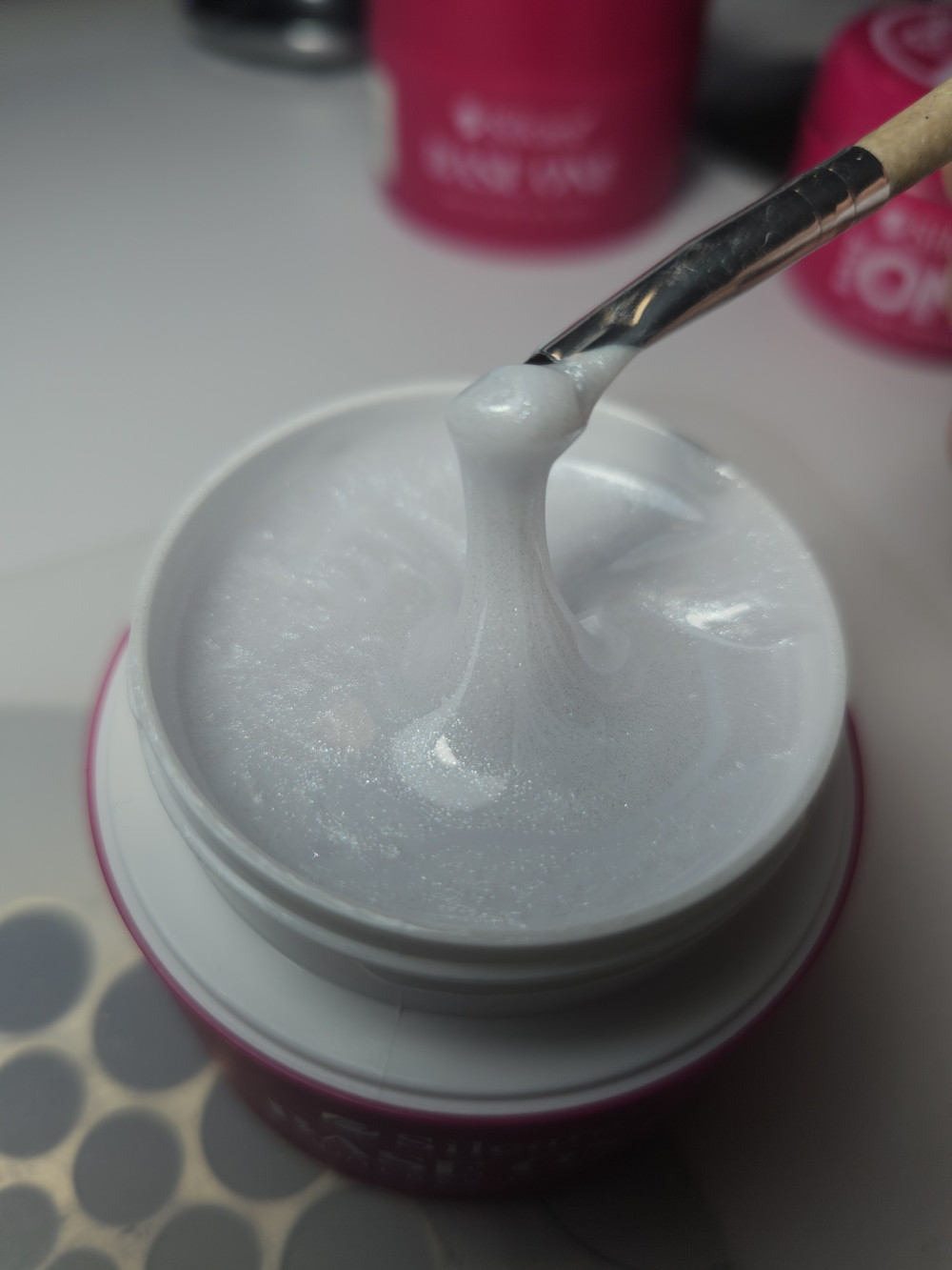 Silcare Base One Csillámos Építőzselé - Shimmer Milkshake 50g