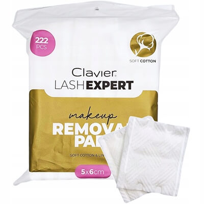 Arclemosó pamut lapok 222 db-os kiszerelésben, sminkeltávolításhoz és arctisztításhoz