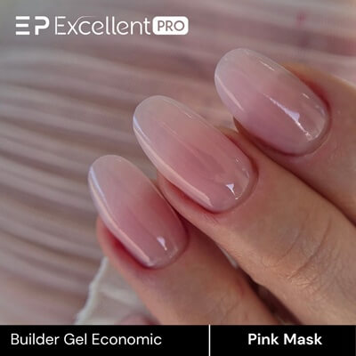 Excellent PRO Economic Pink Mask 15g – természetes rózsaszín egyfázisú önterülő savmentes építőzselé