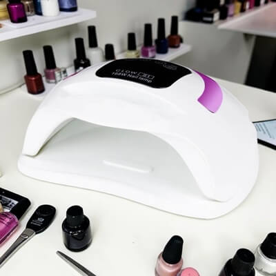 GLOW UV/LED lámpa 168W Pink - 36 LED dióda, Dual LED technológia, fehér-rózsaszín kivitel