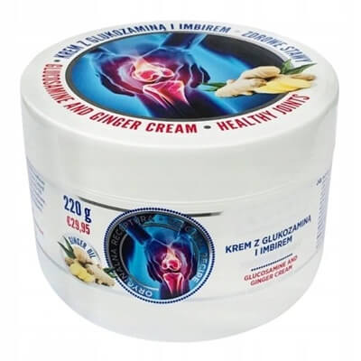 Ízületi regeneráló krém glükozaminnal és gyömbérrel – természetes fájdalomcsillapítás