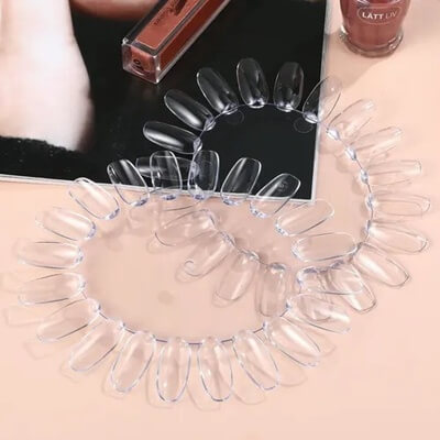 Margaréta színpaletta Clear – 20 szirmos áttetsző nail art bemutató paletta