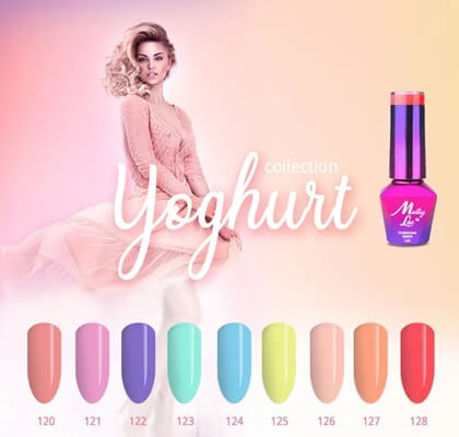 MollyLac géllakk Sweet Eclair 127 pasztell barack árnyalat