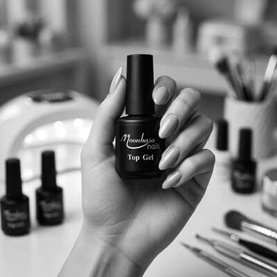 Moonbasa Nails fixálásmentes leoldható fényzselé – HEMA mentes no wipe tükörszerű fény